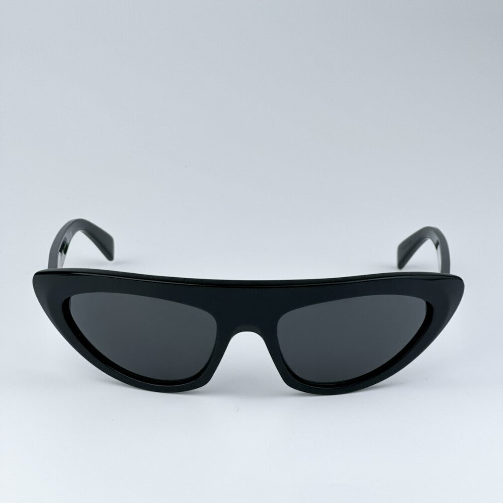 Celine CL40261I 01A BRAND NEW Sunglasses Black Dark Grey Wraparound Unisex